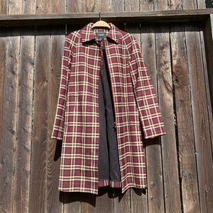 Express Plaid Long Coat